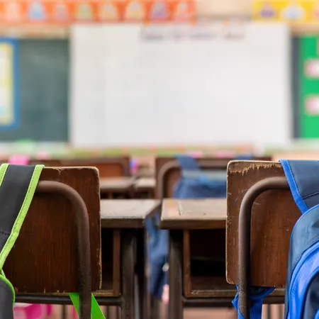 A classroom ready for students